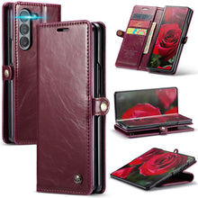 画像をギャラリービューアに読み込む, Casekis Luxury Flip Leather Card Slots Phone Case for Galaxy Z Fold 6 5G
