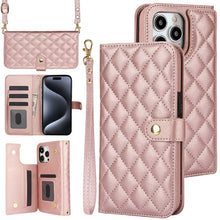 Load image into Gallery viewer, Casekis Crossbody RFID Wallet Phone Case Rose Gold
