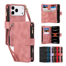 Lade das Bild in den Galerie-Viewer, Casekis Crossbody 9 Card Holder Phone Case Rose Gold
