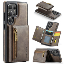 Load image into Gallery viewer, Casekis RFID Magnetic Detachable Leather Wallet Phone Case Coffee
