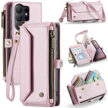 Load image into Gallery viewer, Casekis Cardholer Zipper Wallet Crossbody Phone Case Pink
