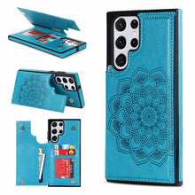 Load image into Gallery viewer, Casekis Mandala Embossed Phone Case Blue
