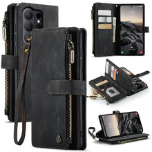 Charger l'image dans la galerie, Casekis Leather Zipper Phone Case Black
