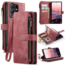 Load image into Gallery viewer, Casekis Leather Zipper Phone Case Red
