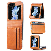 Load image into Gallery viewer, Casekis Folding Multi-card Leather Case for Galaxy Z Flip 6 5G
