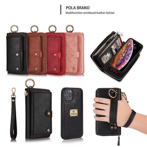 Casekis Leather Detachable Magnetic Wallet Case For iPhone