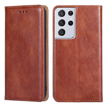 Load image into Gallery viewer, Leather Magnet Flip Wallet Phone Case For Samsung Galaxy - Casekis
