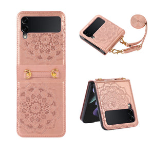 Casekis Mandala Embossed Phone Case For Galaxy Z Flip 4 5G