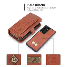 Load image into Gallery viewer, Casekis Large-Capacity Zipper Card Leather Case for Galaxy
