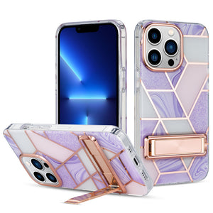 Casekis Fashion marble pattern stand phone case