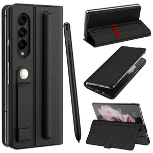 Casekis Leather Case With S Pen for Galaxy Z Fold 3 5G