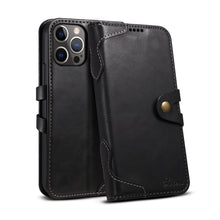 Load image into Gallery viewer, Casekis Flip Leather Phone Case Black
