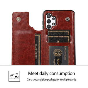 Casekis Cardholder Leather Wallet Phone Case For Galaxy A32 5G
