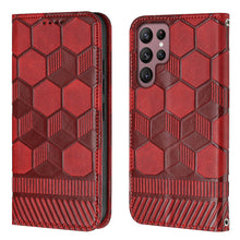 Load image into Gallery viewer, Casekis Polygonal Pattern Wallet Phone Case Red Wine
