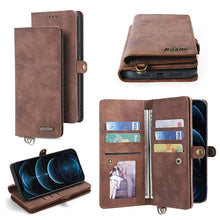 Load image into Gallery viewer, Apple iPhone Cardholder Wrist Leather Phone Case - Casekis
