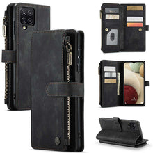 Load image into Gallery viewer, Casekis Leather Zipper Phone Case For Galaxy A12
