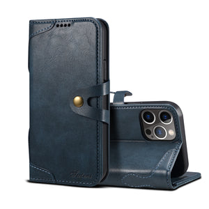 Casekis Flip Leather Phone Case Blue