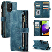 Load image into Gallery viewer, Leather Phone Case Zipper Case for Galaxy A52 4G/5G

