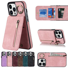 Load image into Gallery viewer, Casekis Card Holder Ring Phone Case Pink
