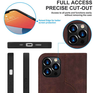 Casekis Wireless Charging Magnetic Wallet Phone Case Coffee