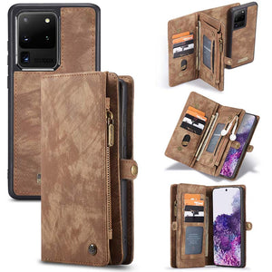 Casekis Multifunctional Wallet PU Leather Case for Galaxy S20 Ultra