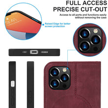 Muat gambar ke penampil Galeri, Casekis Wireless Charging Magnetic Wallet Phone Case Red Wine
