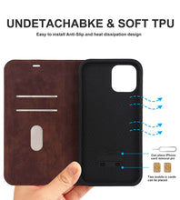 Muat gambar ke penampil Galeri, Casekis Wireless Charging Magnetic Wallet Phone Case Coffee
