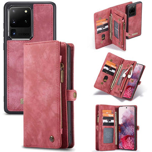 Casekis Multifunctional Wallet PU Leather Case for Galaxy S20 Ultra