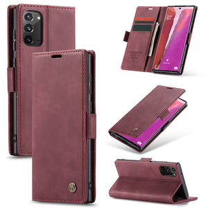 Casekis Retro Wallet Case For Galaxy Note 20