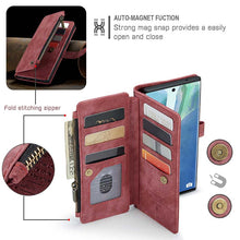 Load image into Gallery viewer, Casekis Leather Zipper Phone Case For Galaxy Note 20 Ultra
