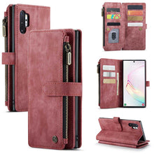 Load image into Gallery viewer, Casekis Leather Zipper Phone Case For Galaxy Note 10 Plus
