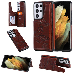 Casekis Embossed Butterfly Phone Case Brown