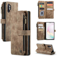 Load image into Gallery viewer, Casekis Leather Zipper Phone Case For Galaxy Note 10 Plus
