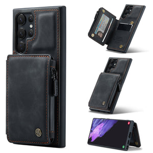 Casekis Multifunctional Wallet Phone Case For Galaxy S22 Ultra 5G