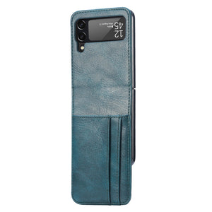 Casekis Folding Multi-card Leather Case for Galaxy Z Flip 4 5G