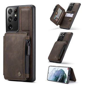 Casekis Multifunctional Wallet Phone Case For Galaxy S21 Ultra 5G