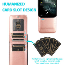 Load image into Gallery viewer, Casekis Bracket Card Slot Phone Case Rose Gold
