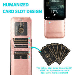 Casekis Bracket Card Slot Phone Case Rose Gold