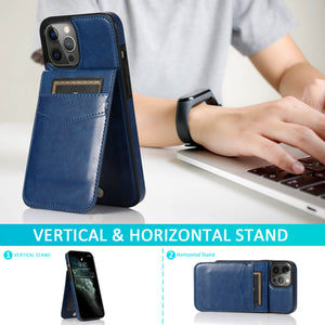 Casekis Bracket Card Slot Phone Case Blue