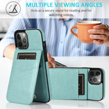 Load image into Gallery viewer, Casekis Bracket Card Slot Phone Case Green
