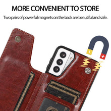 Load image into Gallery viewer, Casekis Cardholder Leather Wallet Phone Case For Galaxy S21 5G
