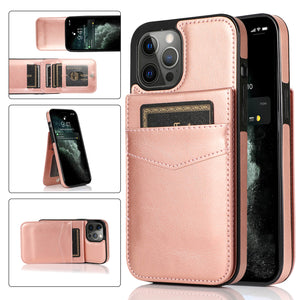 Casekis Bracket Card Slot Phone Case Rose Gold