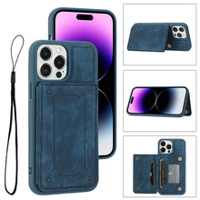 Muat gambar ke penampil Galeri, Casekis Magnetic Cardholder Phone Case Blue
