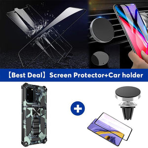 Casekis Military Camo Outdoor Armor Shockproof With Kickstand For Galaxy S20 FE 4G/5G