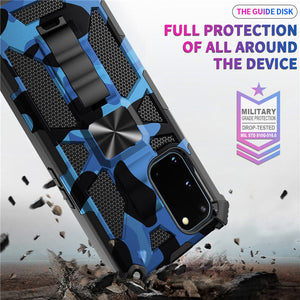 Casekis Military Camo Outdoor Armor Shockproof With Kickstand For Galaxy S20 FE 4G/5G