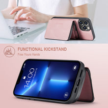 Muat gambar ke penampil Galeri, Casekis Magnetic Zipper Cardholder Phone Case Pink
