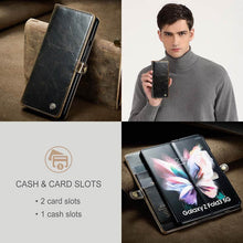 Load image into Gallery viewer, Casekis Luxury Flip Leather Card Slots Phone Case for Galaxy Z Fold 4 5G
