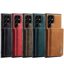 画像をギャラリービューアに読み込む, Casekis Two-in-one Magnetic Split Three-fold Wallet Phone Case For Galaxy

