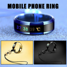 Load image into Gallery viewer, Waterproof Jewelry Fashion Titanium Steel Intelligent Temperature Sensitive Rings - Casekis
