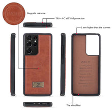 Load image into Gallery viewer, Casekis Large-Capacity Zipper Card Leather Case for Galaxy
